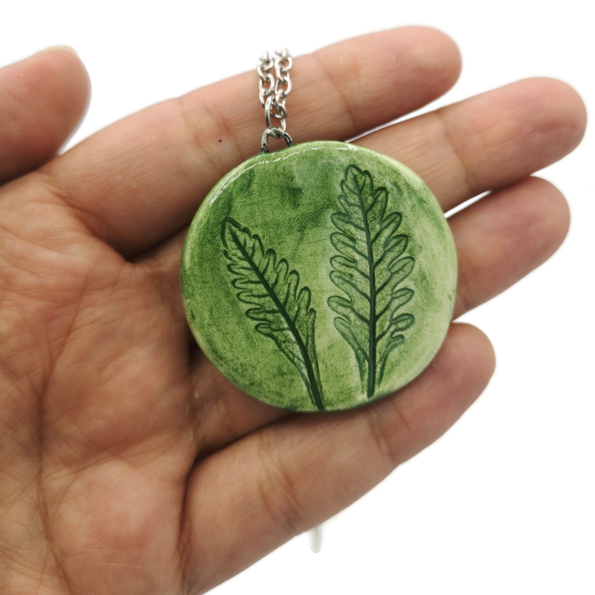 Hypoallergenic Lavender Necklace Pendant, Ceramic Jewelry Mothers Day Gift From Daughter, Best Gifts For Her, Gifts For Women - Ceramica Ana Rafael