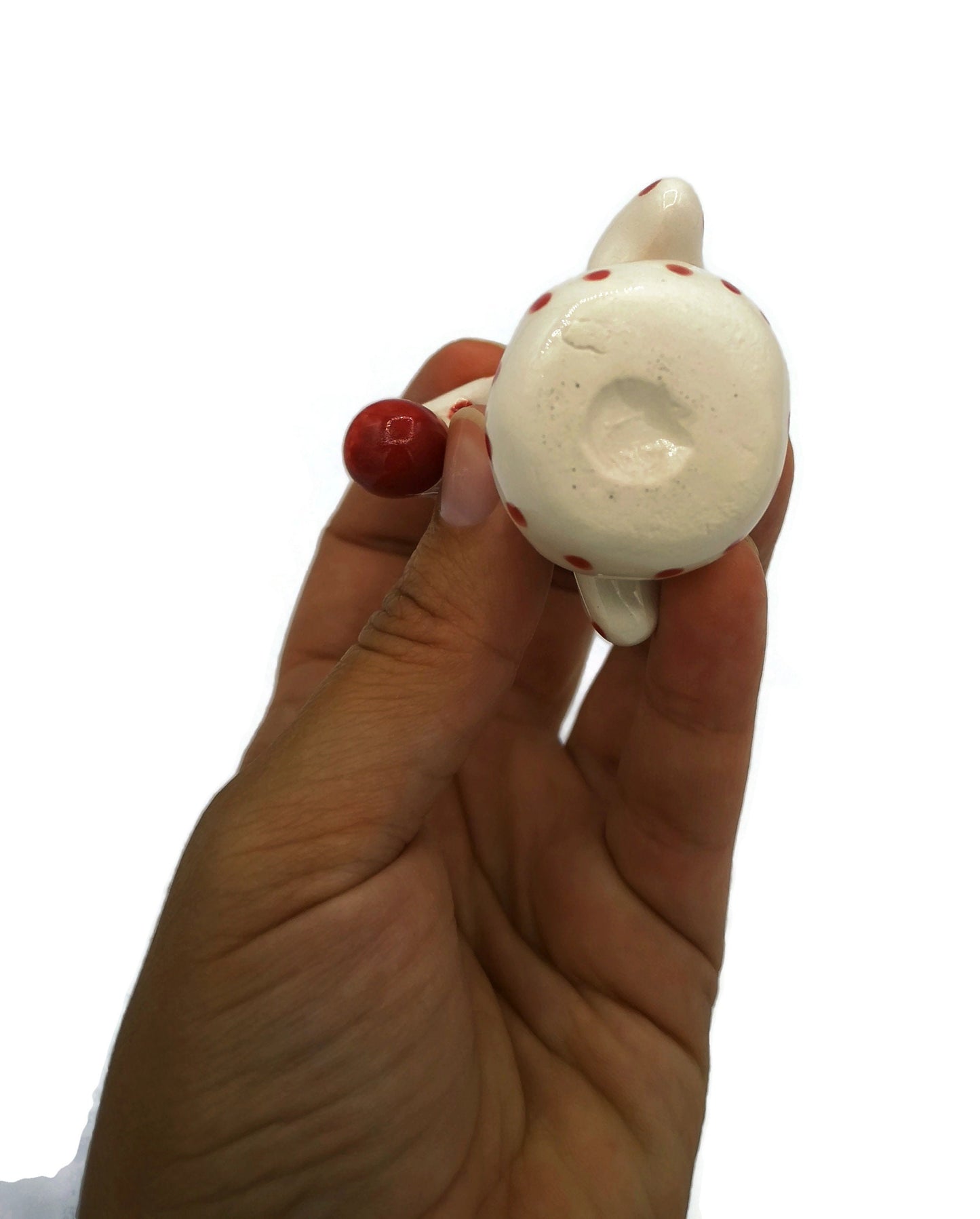 ceramic snowman figurine, Miniature snowman ornament, Gifts For Her Christmas Clearance Items, Best Gifts For Him, Best Sellers - Ceramica Ana Rafael