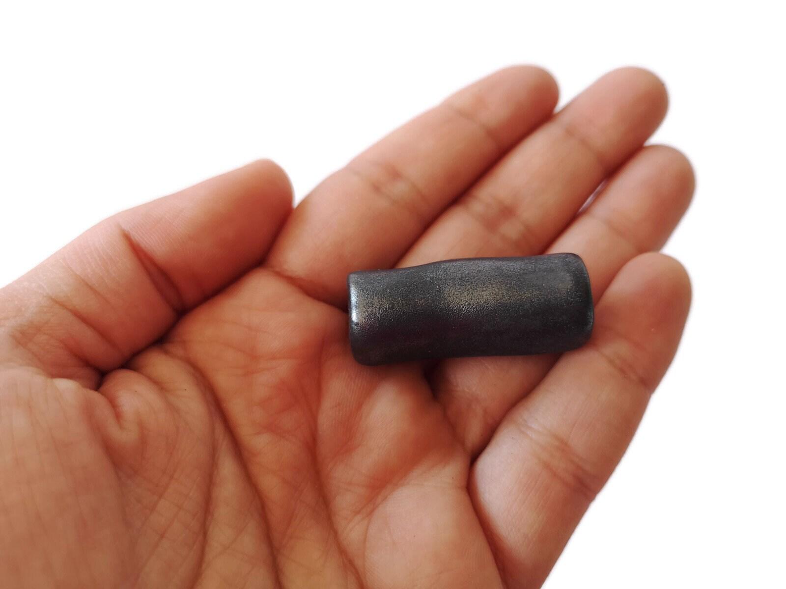 1Pc 35mm Large Tube clay beads for jewelry making supplies, ceramic macrame beads large hole, beard beads for hair braids, dreadlock beads - Ceramica Ana Rafael