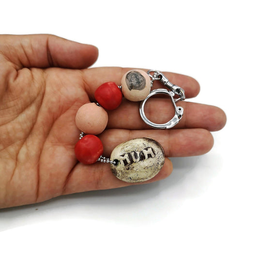MUM KEYRING, CERAMIC Keychain For Women, Cute Clay Keychain Accessories For Mama - Ceramica Ana Rafael