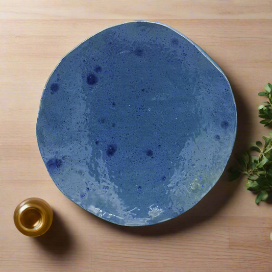 🌺 Handmade Ceramic Plate, Unique Portuguese Pottery 🌺 🎁 Perfect for Serving, Decorating, or as a Memorable Gift 🎁