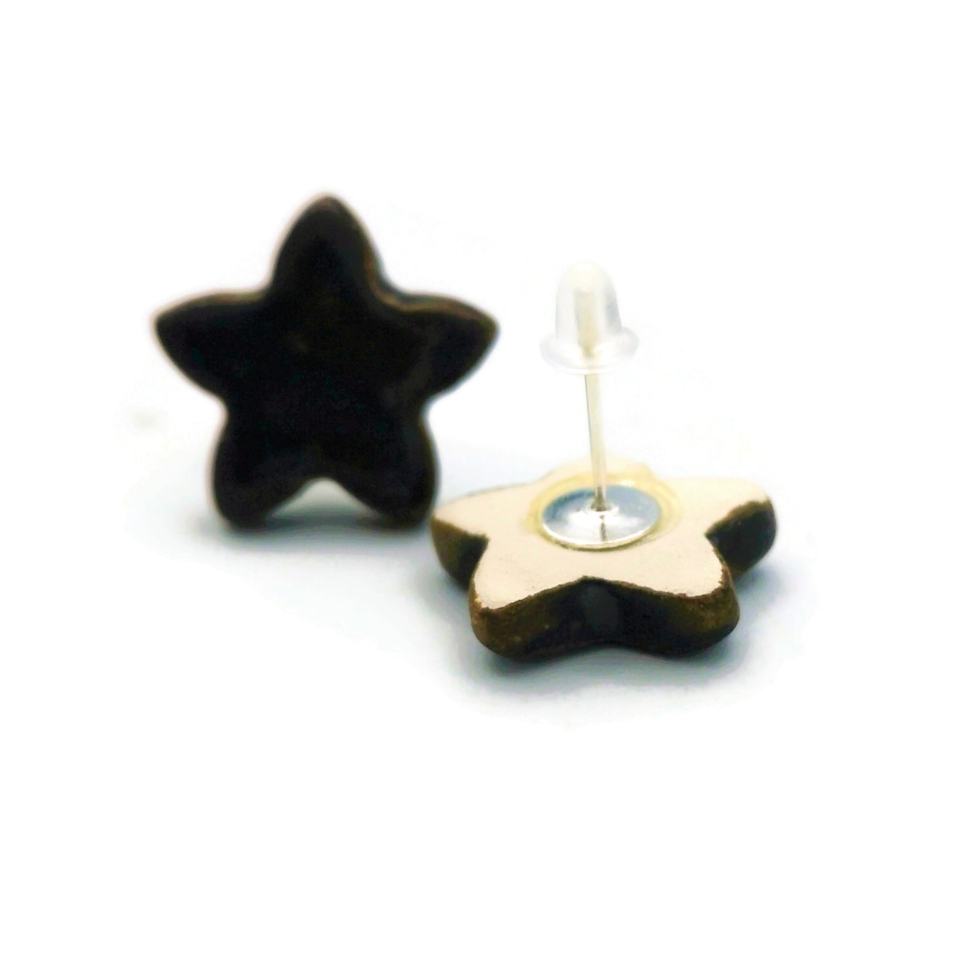 Star Stud Earrings, Geometric Earrings Studs, Clay Earrings Best Gifts For Her, Quirky Mom Birthday Gift From Daughter - Ceramica Ana Rafael