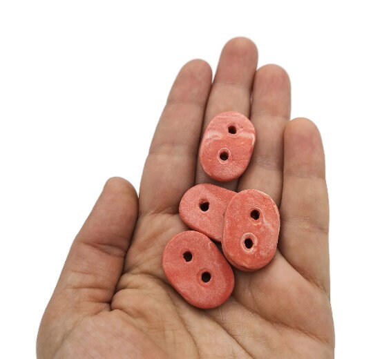 4Pc Oval Sewing Buttons Lot, Cute Big Buttons For Jewelry Making, Best Sellers Sewing Supplies And Notions, Unique Buttons For Crafts - Ceramica Ana Rafael