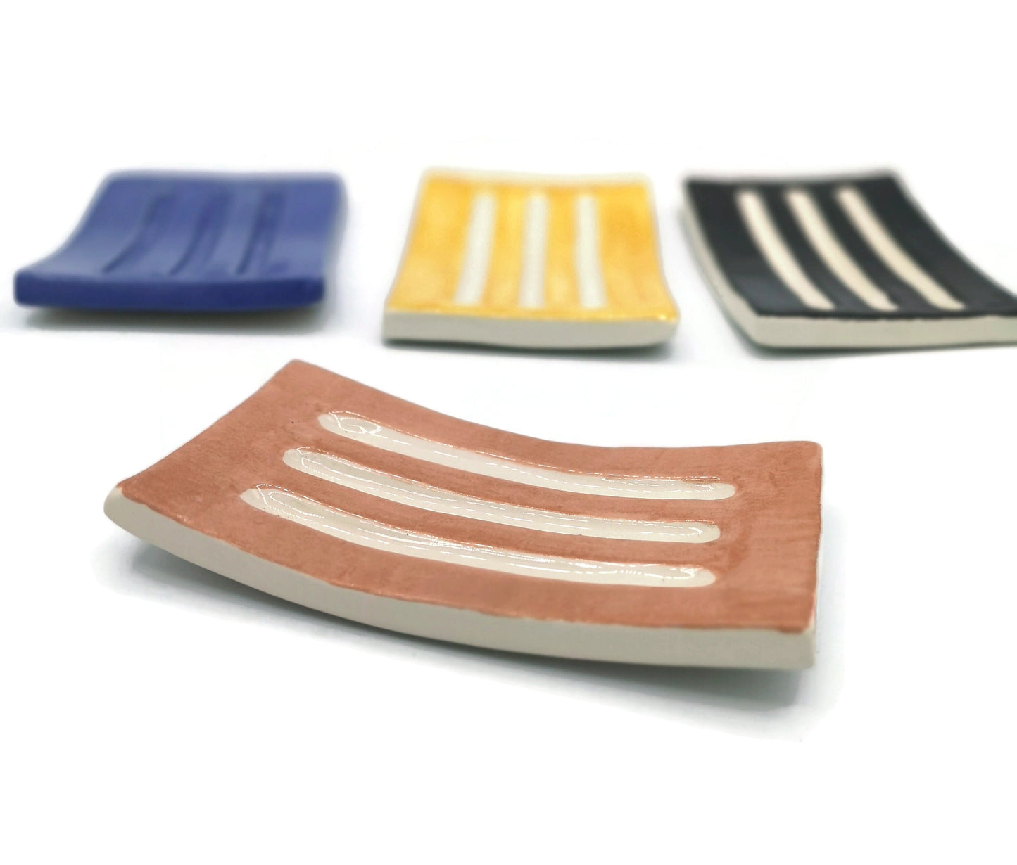 Draining Soap Dish Soap Bar Saver, Soap Bar Holder, Zero Waste Pottery Soap Dish Tray, Clay Soap Dish Ceramic Soap Dish Dispenser Decorative - Ceramica Ana Rafael