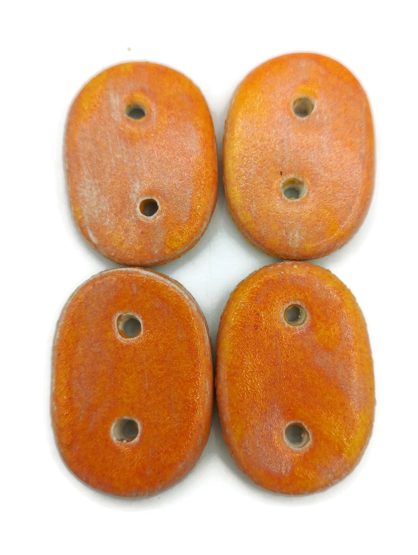 Decorative Sewing Buttons Flat Back 2 Holes, Antique Look Sewing Supplies And notions, Handmade Ceramic Custom Buttons, Large Fancy Buttons - Ceramica Ana Rafael