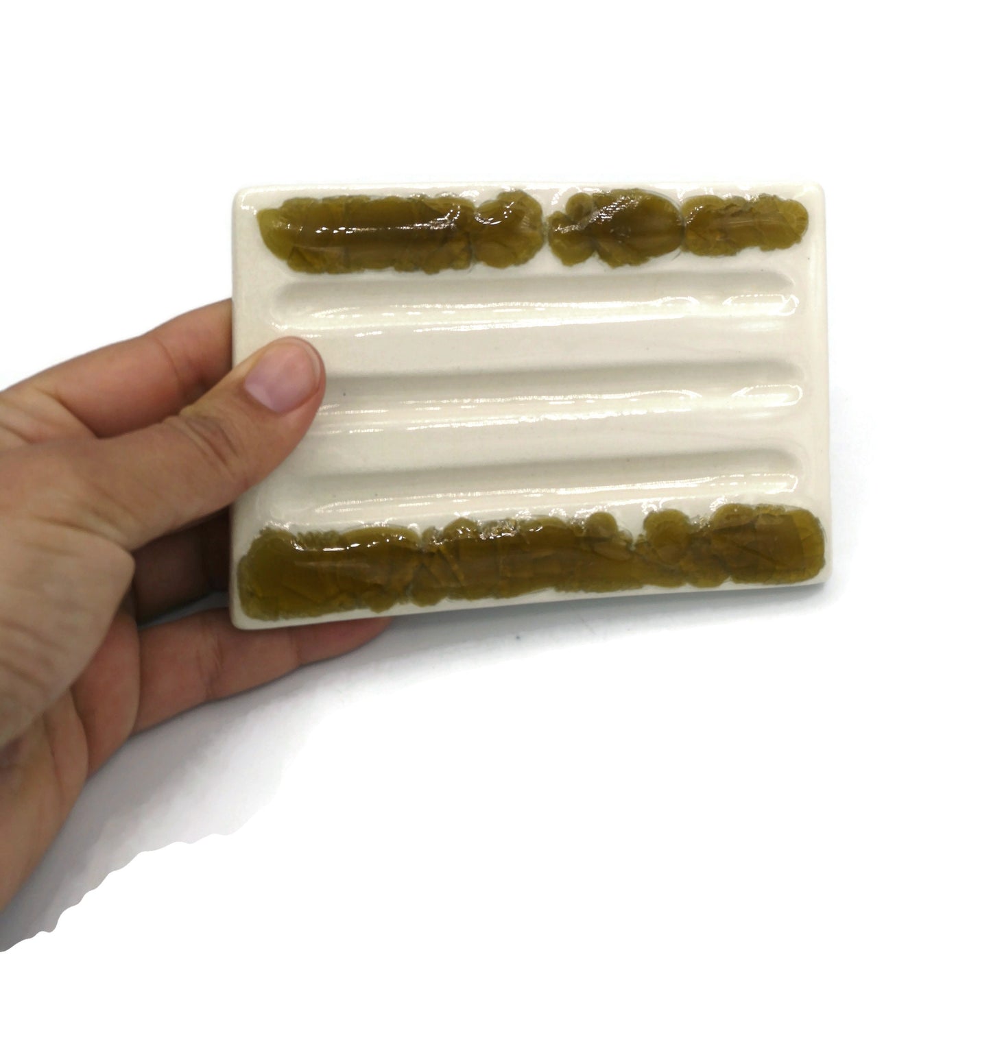 DRAINING SOAP DISH, Soap Saver, Dish Soap Dispenser, Dish Soap Bar Holder, Pottery Soap Dish, Clay Decorative Dish, Ceramic Zero Waste Soap - Ceramica Ana Rafael