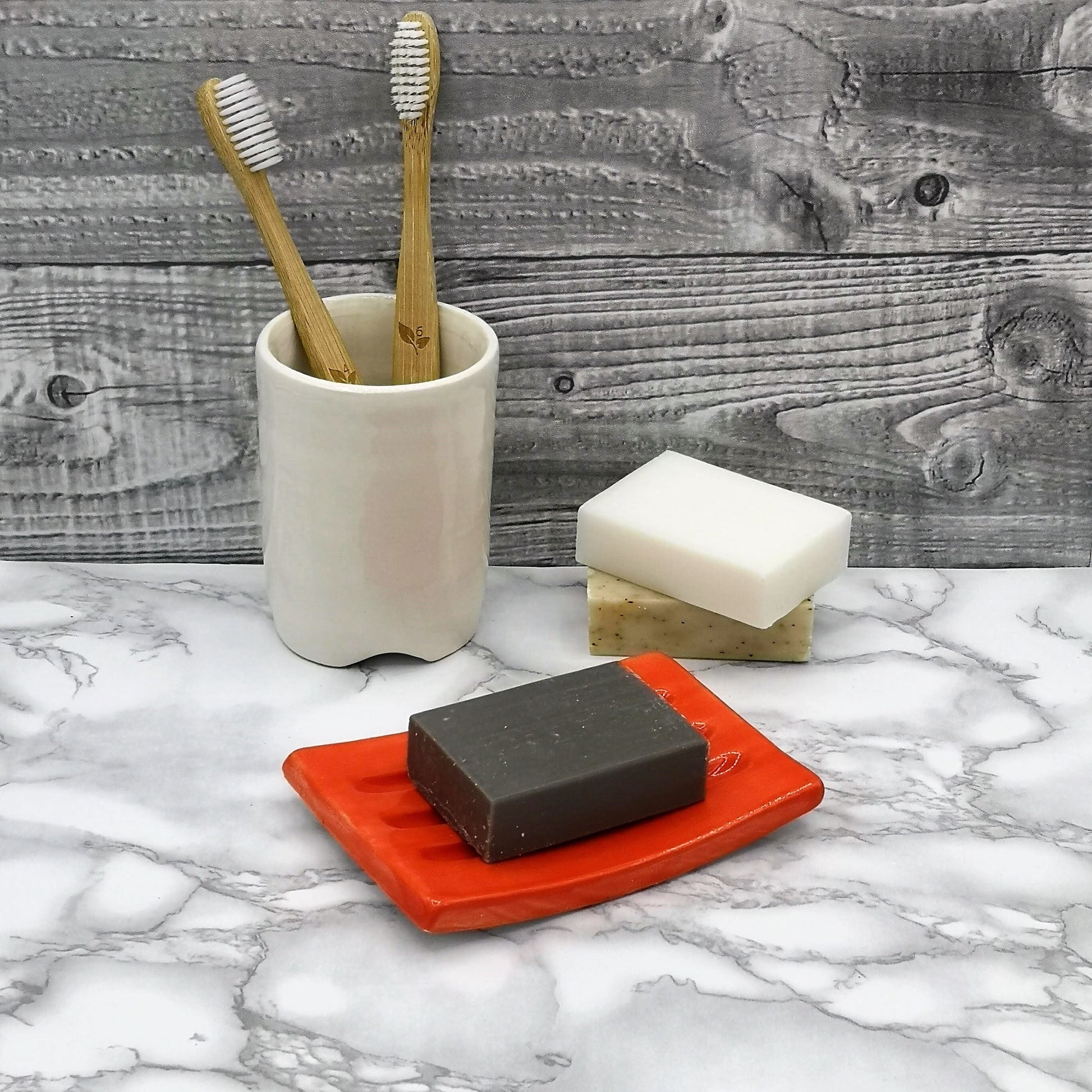 BATHROOM SOAP SAVER, Handmade Ceramic Soap Dish Tray, Rectangle Drain Dish Soap Gift For Her, Sustainable Soap Dish Bathroom Accessories - Ceramica Ana Rafael