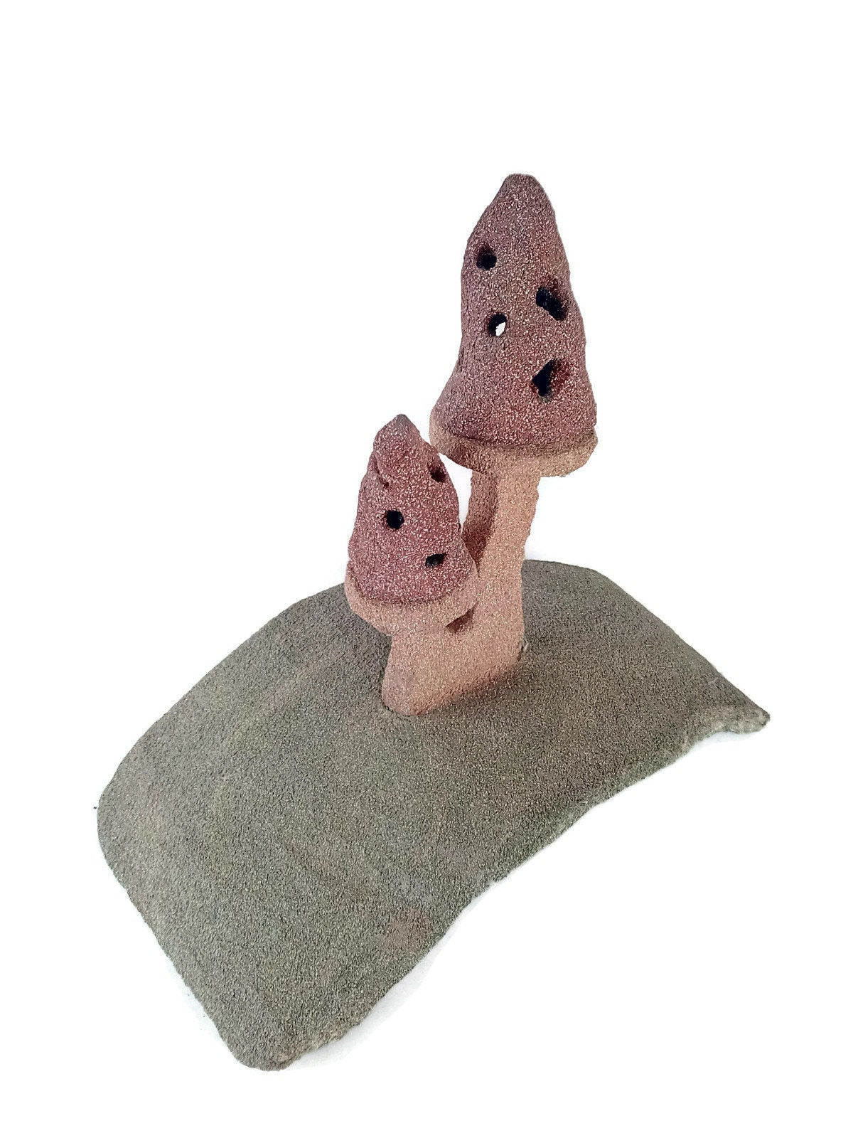 handmade ceramic mushroom sculpture, office desk accessories for men, Best Gifts For Him, mushroom lovers gift, abstract sculpture weird - Ceramica Ana Rafael