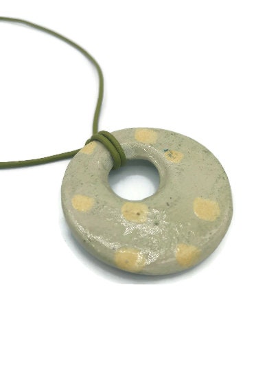 Clay Charms, Unique Jewelry Making Charms, Handmade Ceramic Clay Pendant Necklace Trending Now, Best Sellers Large Pendant - Ceramica Ana Rafael