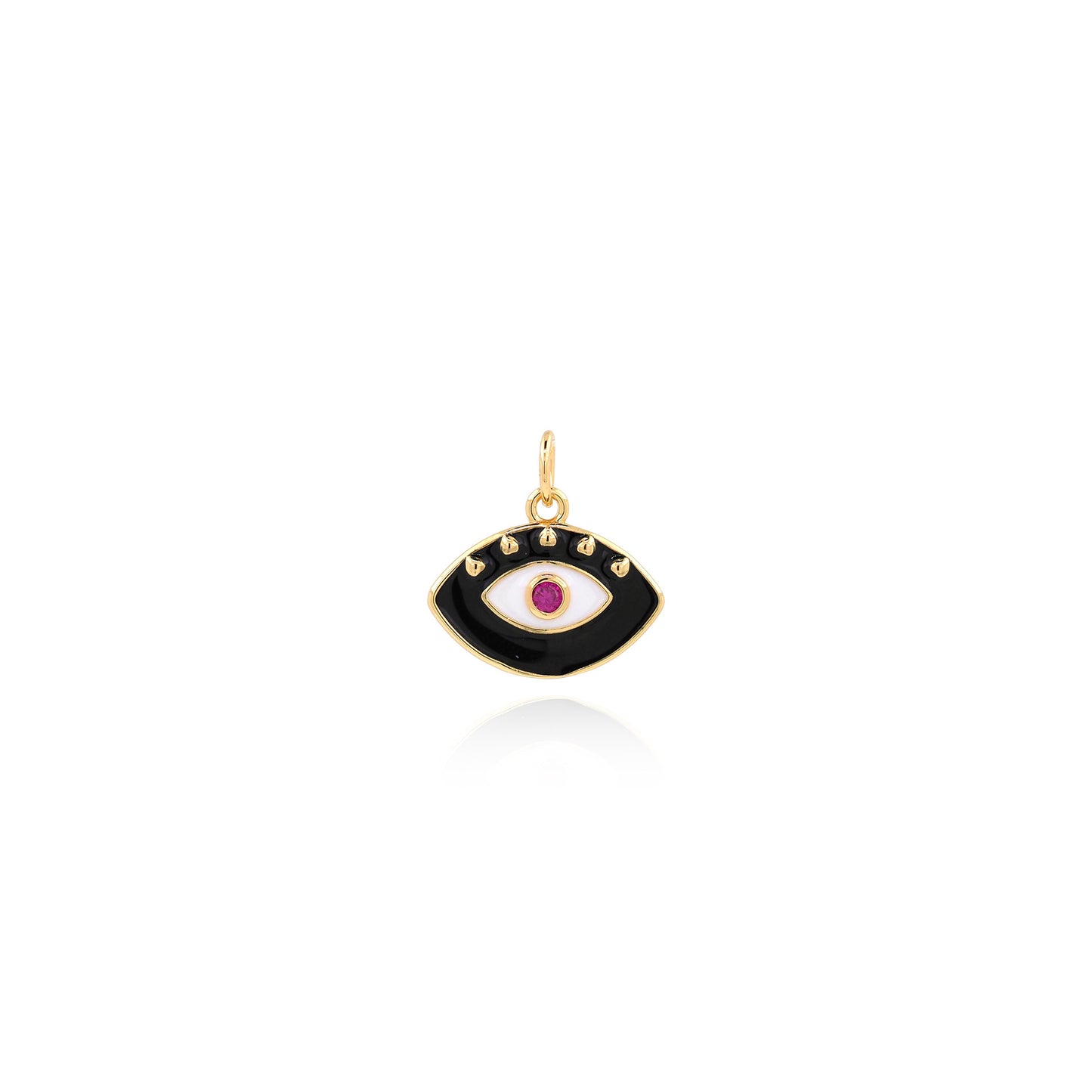 18K Gold Plated Evil Eye Charm – Pendant for Jewelry Making