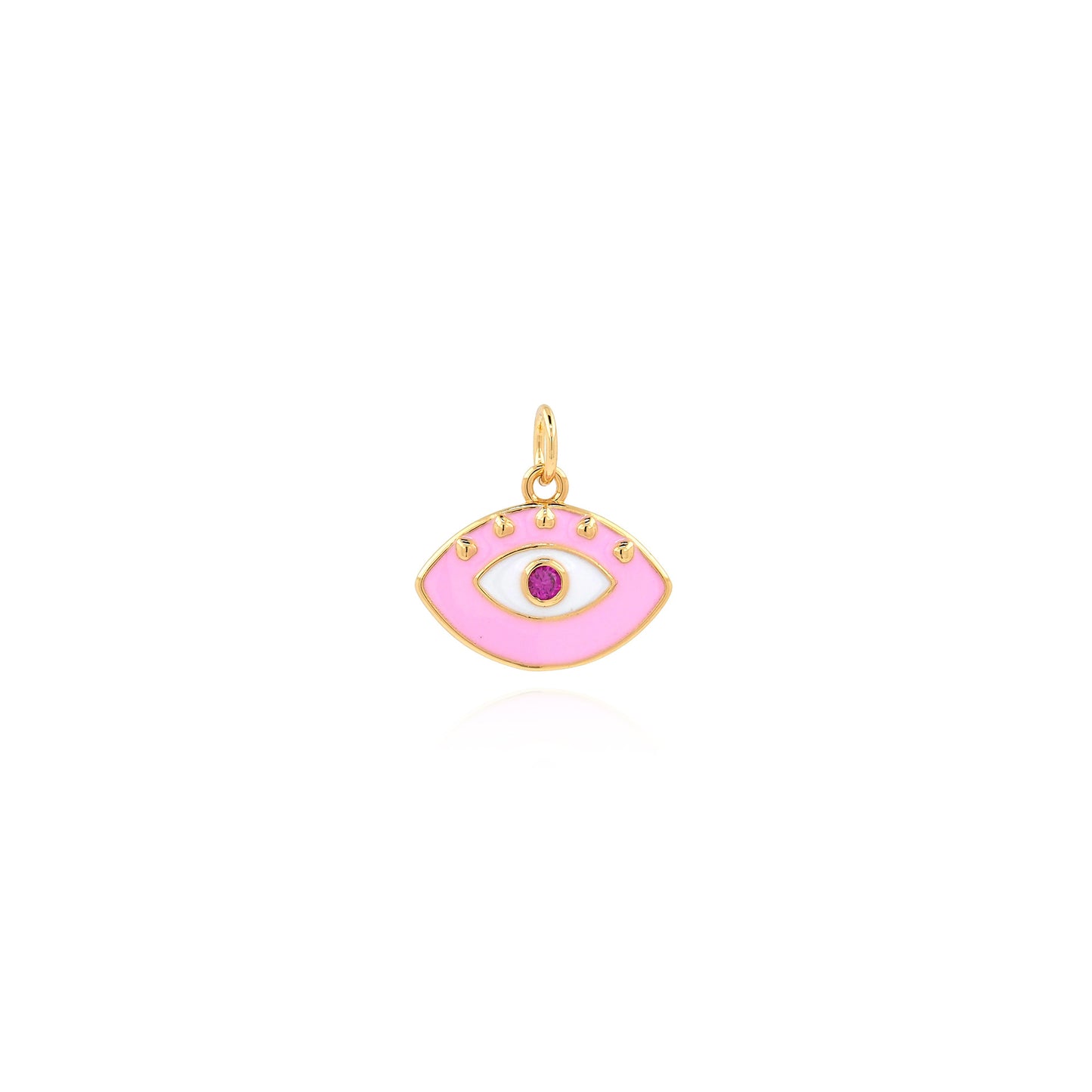 18K Gold Plated Evil Eye Charm – Pendant for Jewelry Making