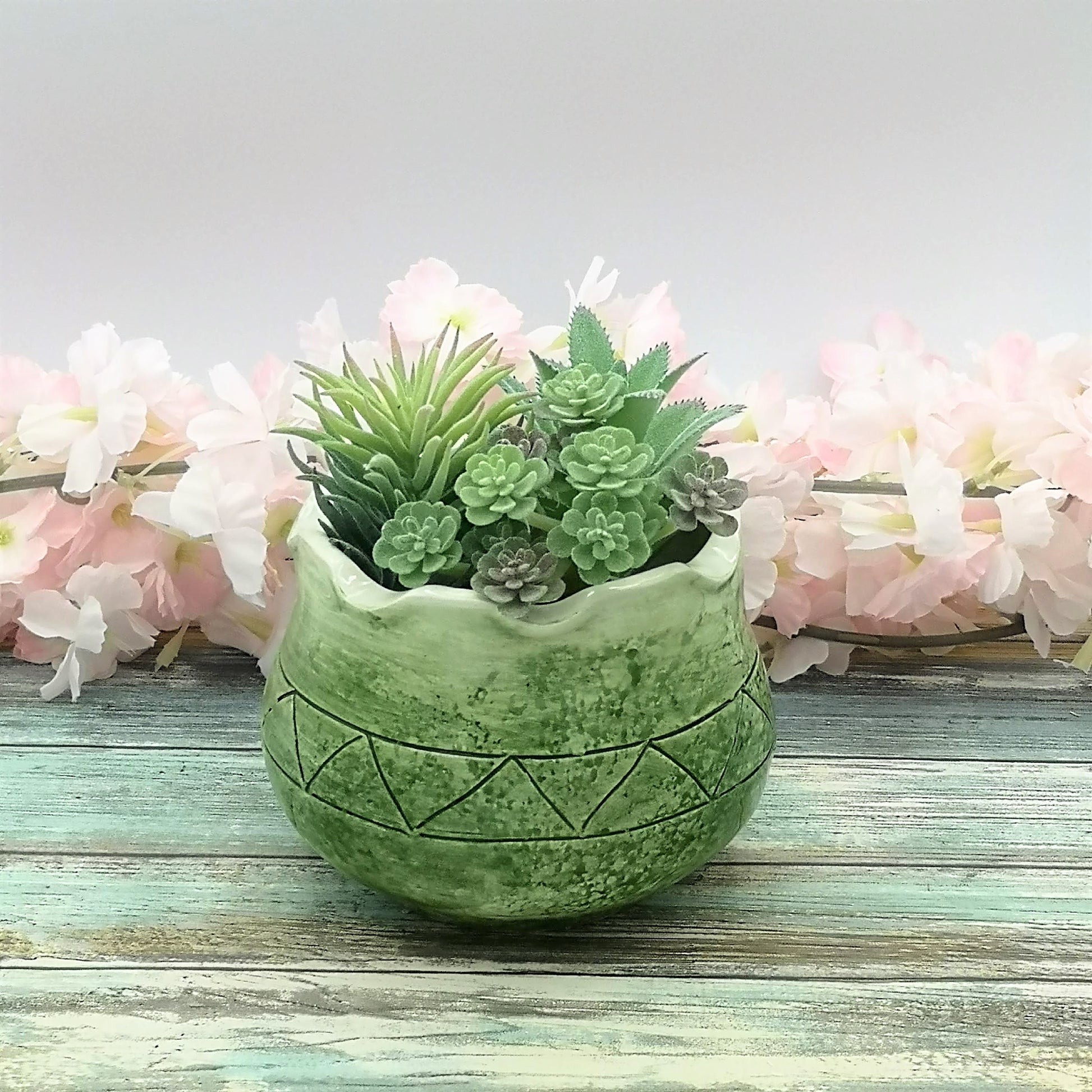 handmade ceramic planter, succulent pots, office desk accessories for women, 9th anniversary gift for wife, housewarming gift first home - Ceramica Ana Rafael