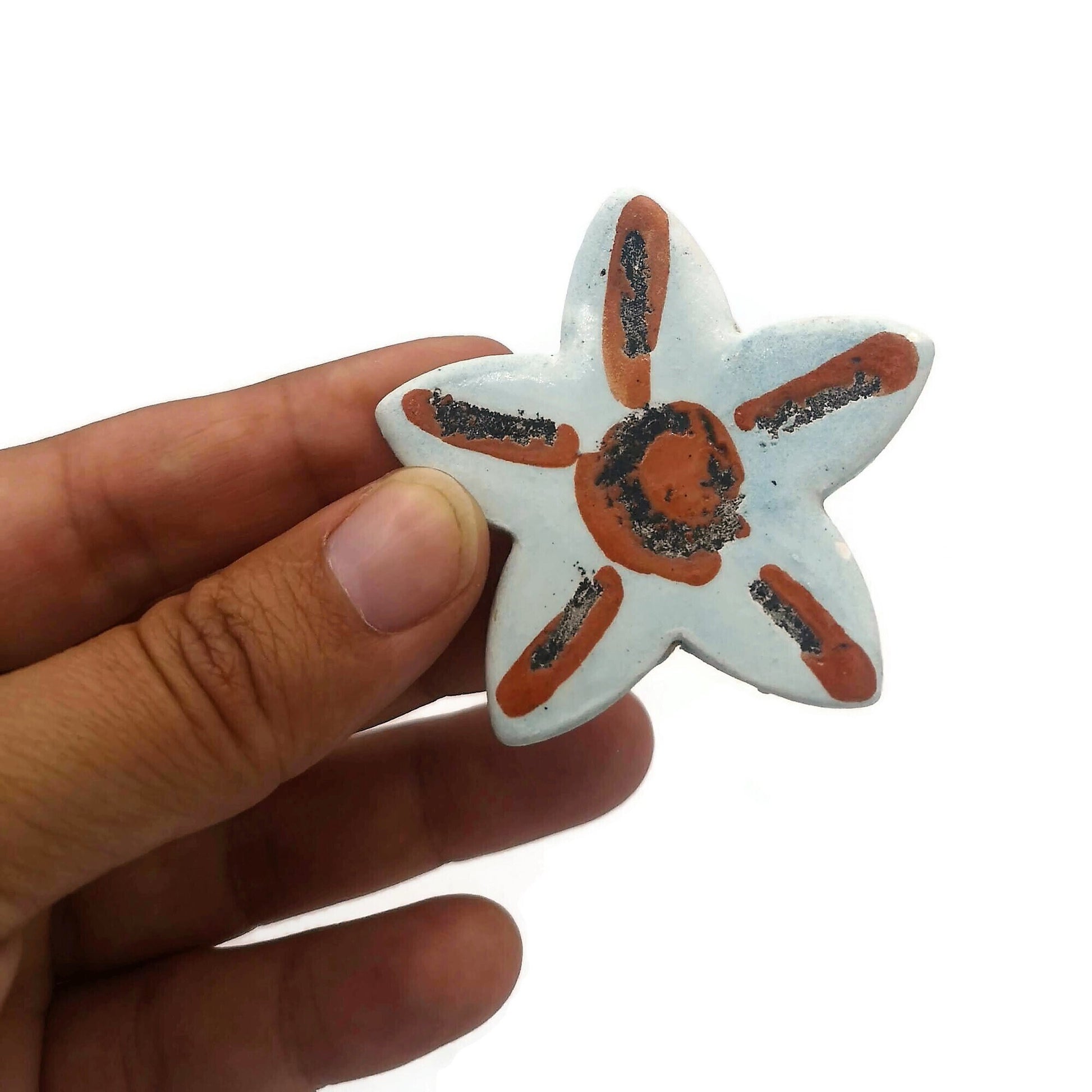 Star Brooch, Celestial Brooch, Ceramic Jewelry Mothers Day Gift For Grandma, Broach Pin Mom Birthday Gift From Daughter - Ceramica Ana Rafael