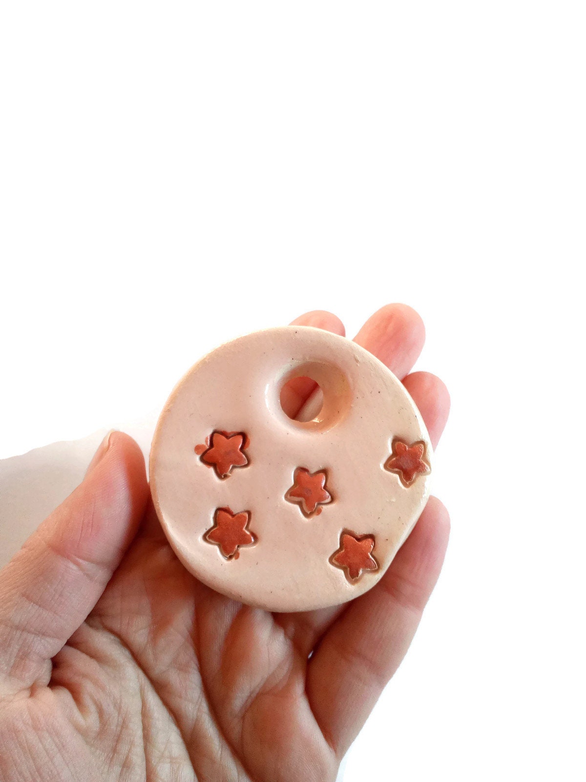 Clay Charms, Unique Jewelry Making Charms, Handmade Ceramic Clay Pendant Necklace Trending Now, Best Sellers Large Pendant - Ceramica Ana Rafael