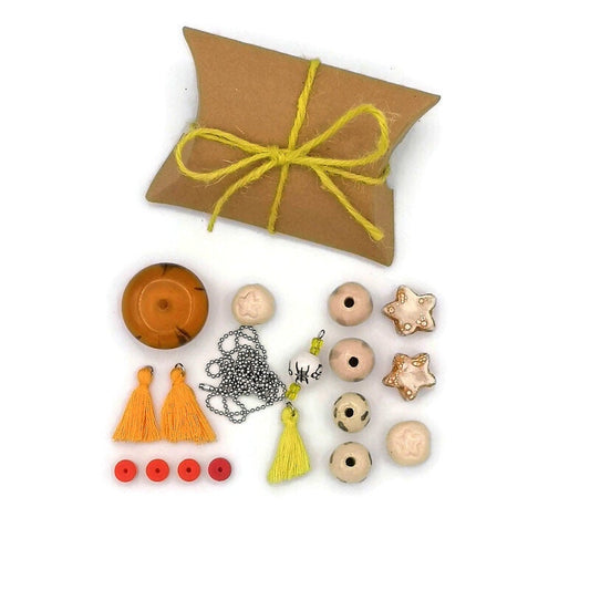 NECKLACE MAKING KIT, Jewelry Kit For Teens, Necklace Kits, Jewelry Starter Kit, Cheer Up Gift, Teenage Girl Gift, Stocking Stuffers - Ceramica Ana Rafael