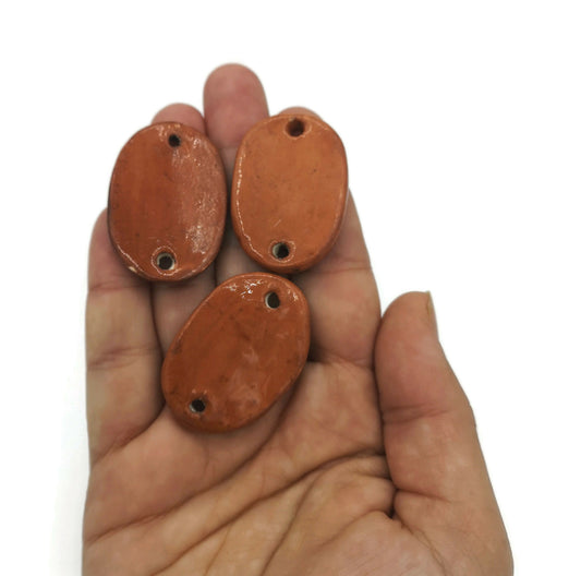 Clay Charms, Set of 3 Necklace Pendant For Jewelry Making, Unique Pendant Handmade Geometric Pendant For Ceramic Jewelry, Most Sold Items - Ceramica Ana Rafael