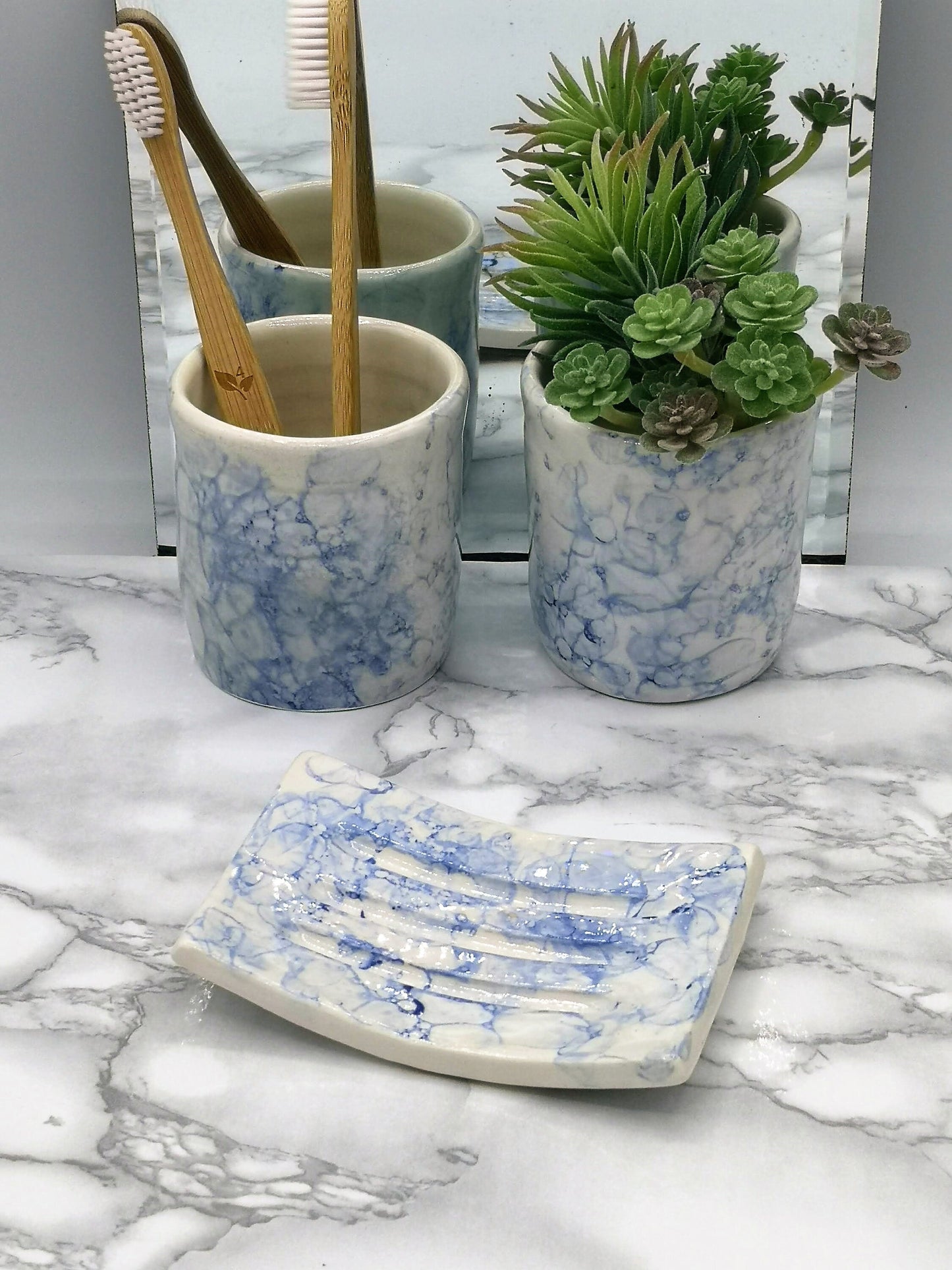 Handmade Ceramic Soap Dish 12cm/4.7in, Soap Bar Holder, Eco Friendly Bathroom Accessories, Zero Waste Clay Tray With Drain - Ceramica Ana Rafael