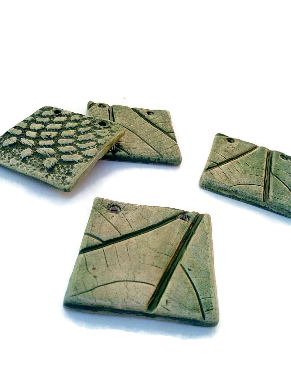 Large Statement Pendant For Unique Jewelry Making, Clay Charms, Pendant Necklace Gift For Mom, DIY Gift Idea - Ceramica Ana Rafael