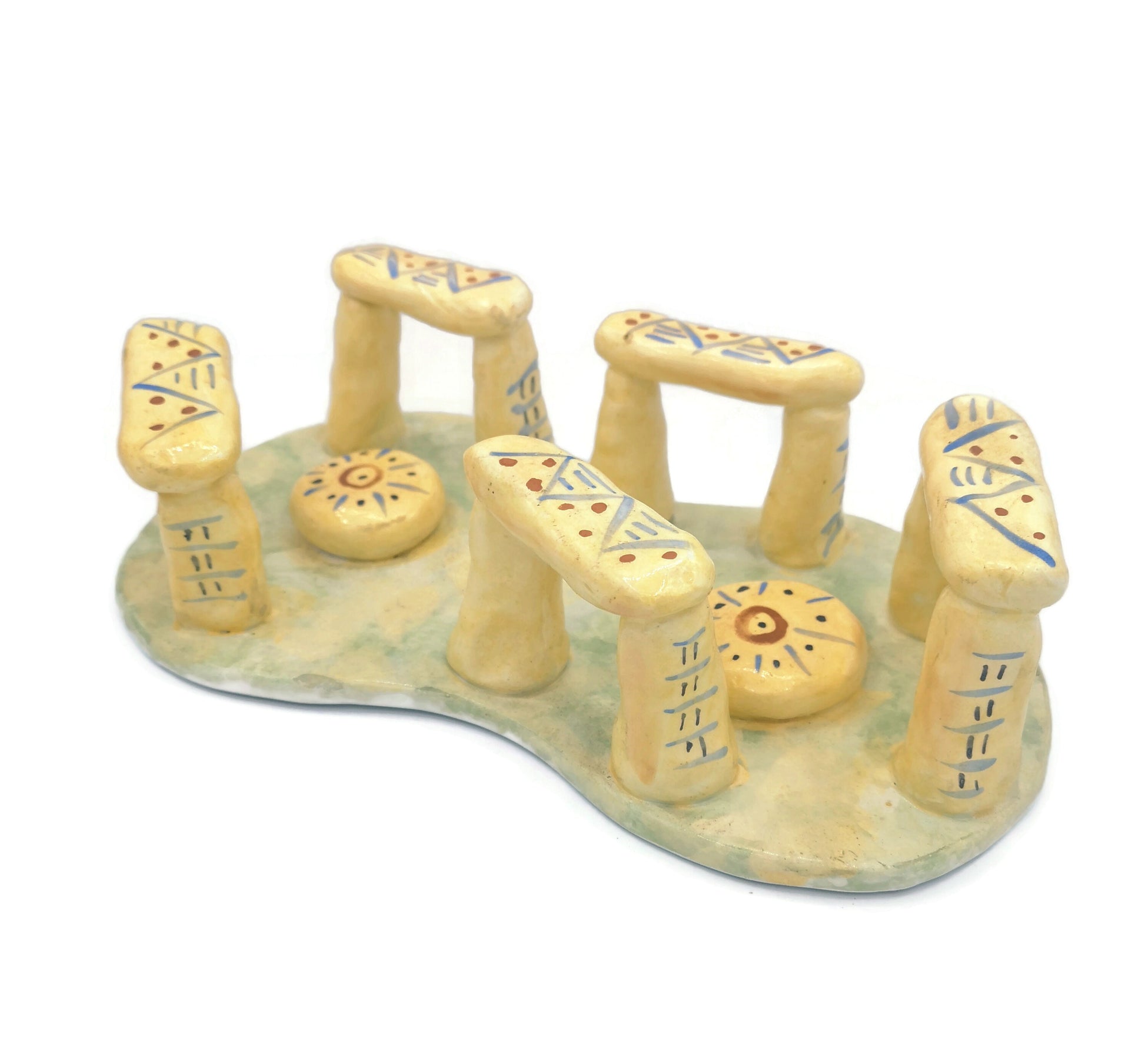 Handmade Ceramic Sculpture Inspired by Megalithic Monuments | Unique Home Decor | Gift for Creative People - Ceramica Ana Rafael