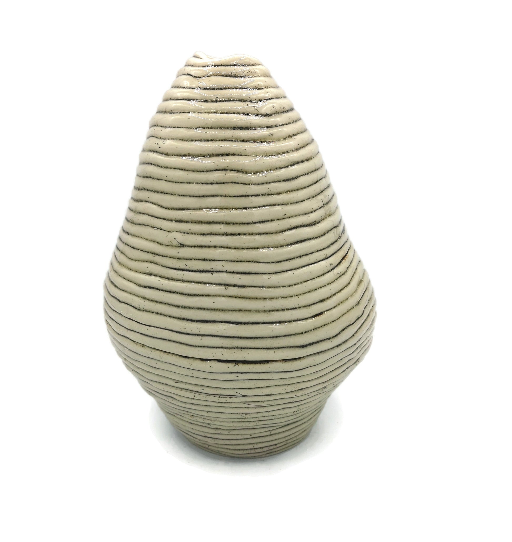 Modern Ceramic Sculpture Handmade Contemporary Art, Textured Sculptural Vase For Table, Large Floor Vase, Custom Wedding Gift For Couple - Ceramica Ana Rafael