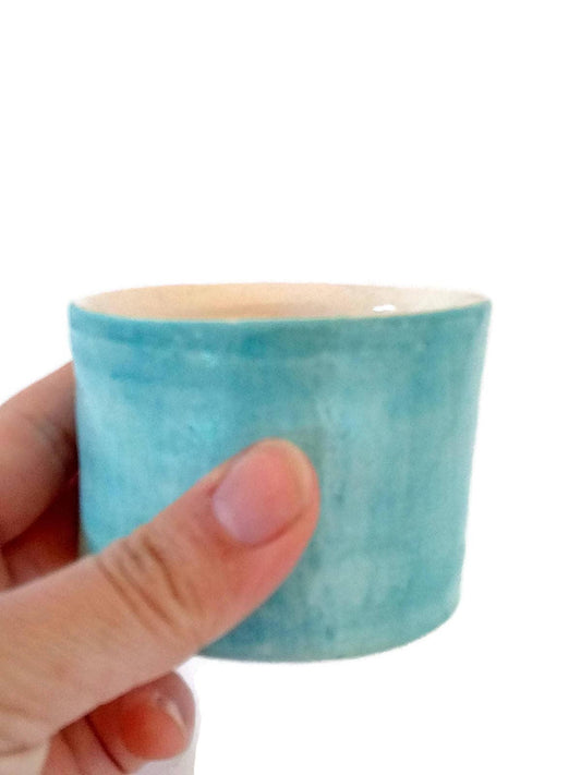 CERAMIC ESPRESSO CUP, Portuguese Pottery Mug, Handmade Dishwasher Safe Coffee Cup, Reusable Novelty Coffee Cup, Best Friend Gift - Ceramica Ana Rafael
