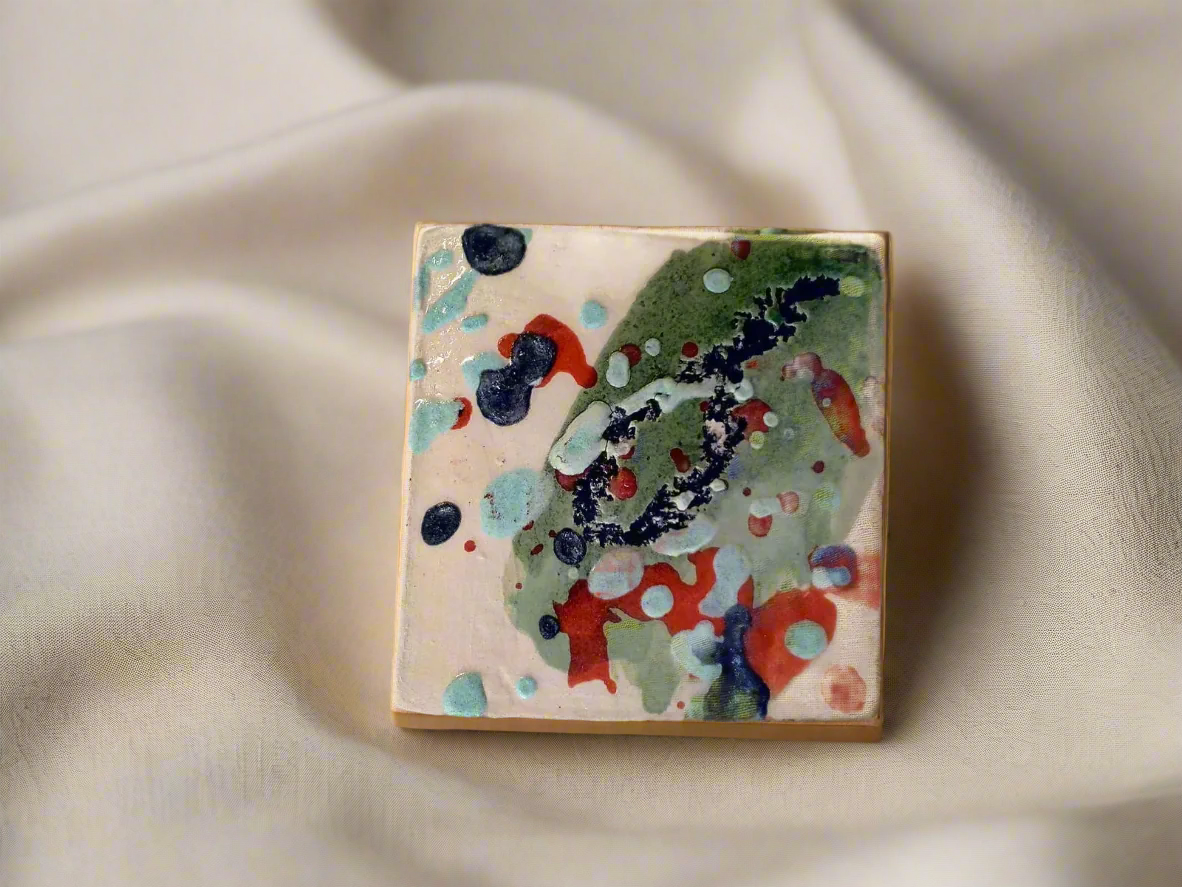 Abstract Ceramic Brooch | Brooches for Women and Men | Handcrafted Gift Idea