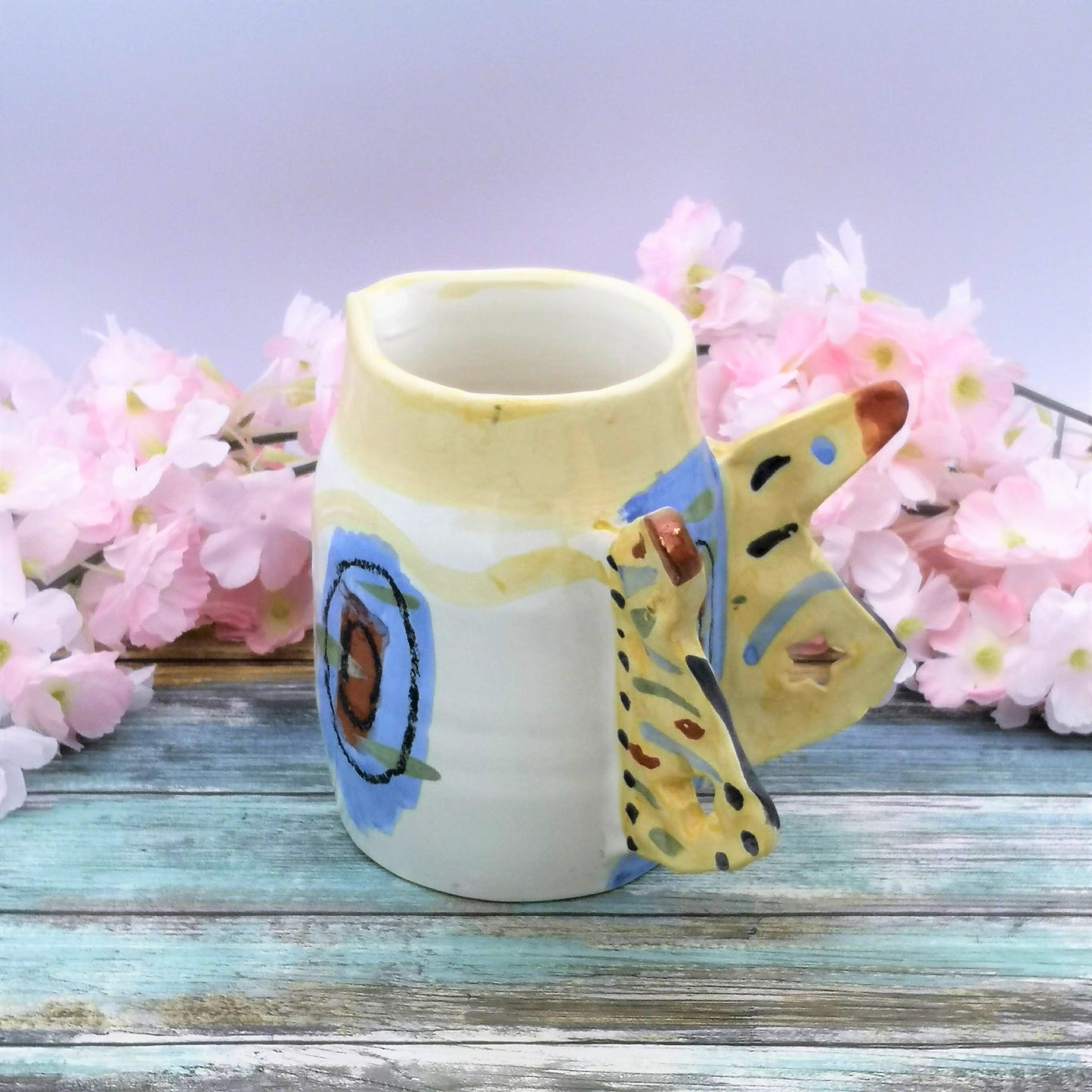 HAND PAINTED PITCHER, Ceramic Vase, Mothers Day Gift From Daughter, Handmade Pottery Vase, Ceramic Water Pitcher, Best Sellers Host Gift - Ceramica Ana Rafael