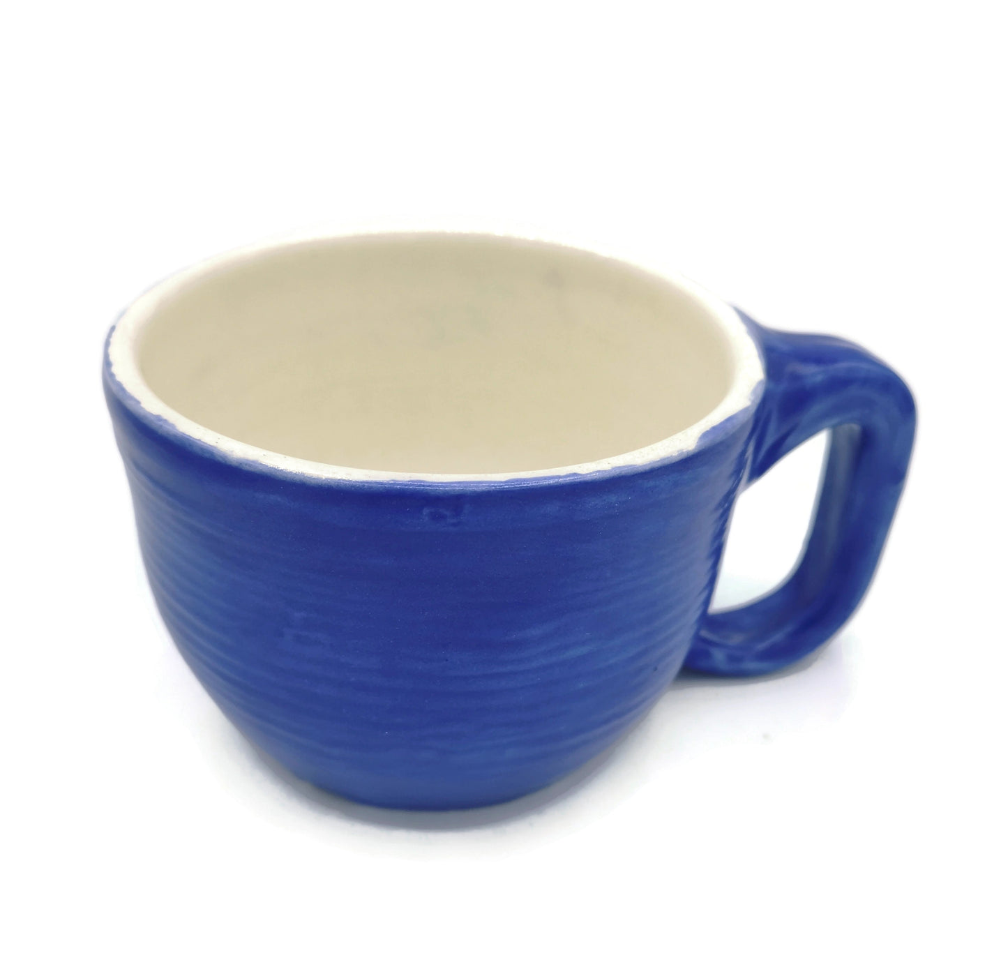 240ml/8oz Royal Blue Handmade Ceramic Mug For Him, Large Coffee Mug, Pottery Mug - Ceramica Ana Rafael