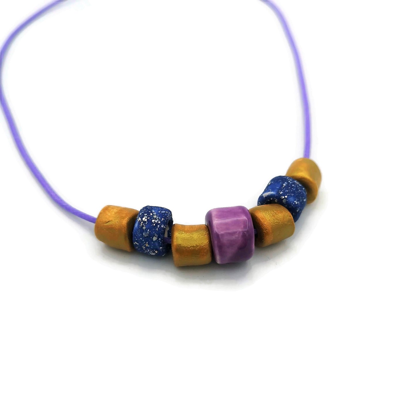 Everyday Necklace, Trendy Beaded Necklace Best Gifts For Her, Colorful Aesthetic Mothers Day Gift From Daugher, Boho Statement Necklace - Ceramica Ana Rafael