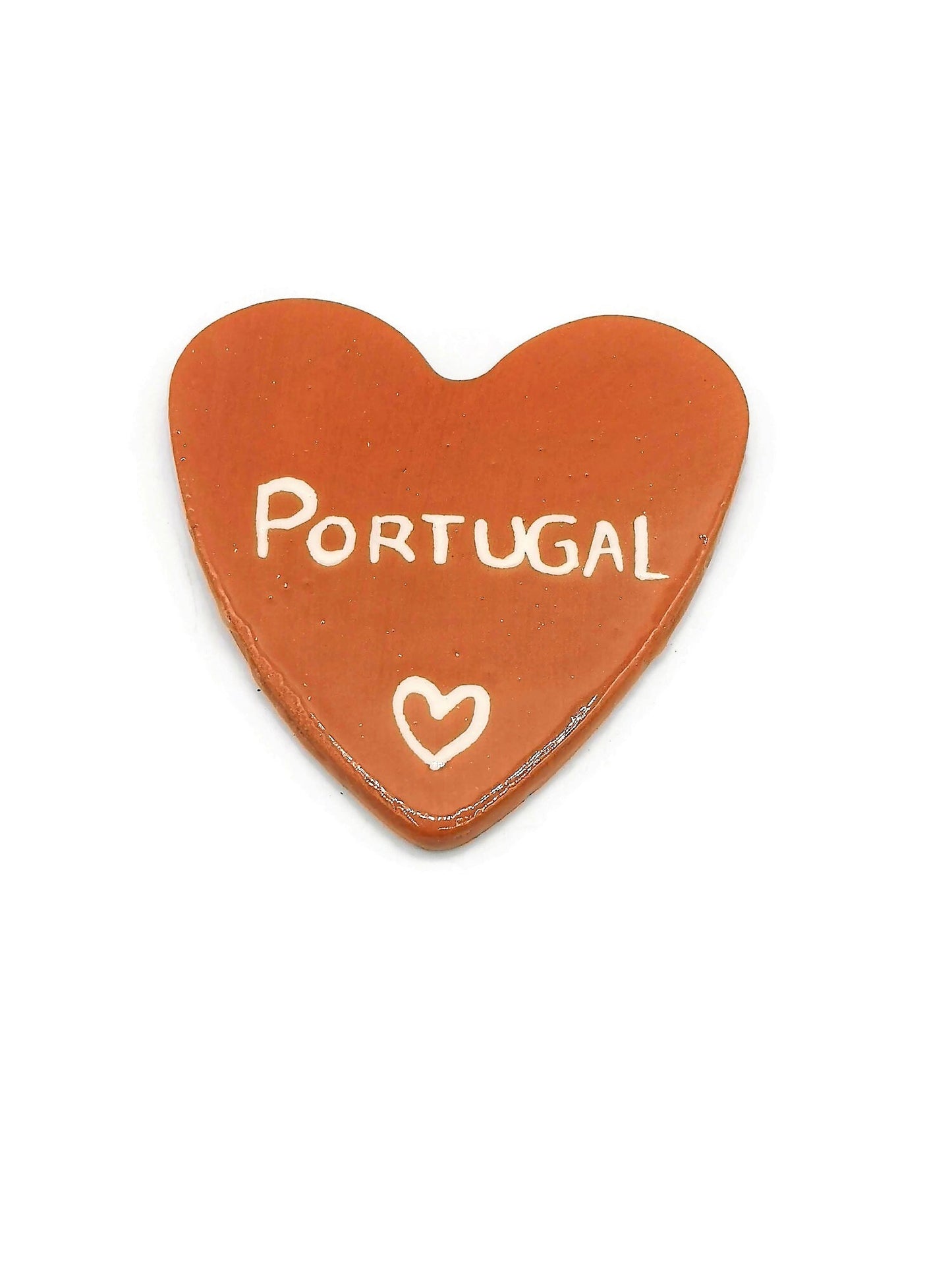 Handmade Ceramic Heart Portugal Magnet, Refrigerator Magnet, Fridge Magnet For Decoration, Housewarming Gift Portuguese Souvenirs For Her - Ceramica Ana Rafael