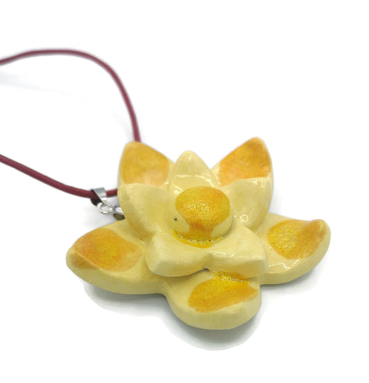 CLAY FLOWER CHARMS, Statement Jewelry Making Ceramic Components, Unique Gifts For Mom - Ceramica Ana Rafael