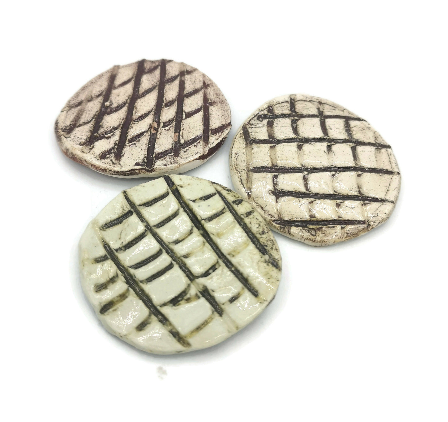 CUTE FRIDGE MAGNETS, Ceramic Magnet Handmade, Round Shape Clay Magnets Easter Basket Stuffers, Housewarming Gift - Ceramica Ana Rafael