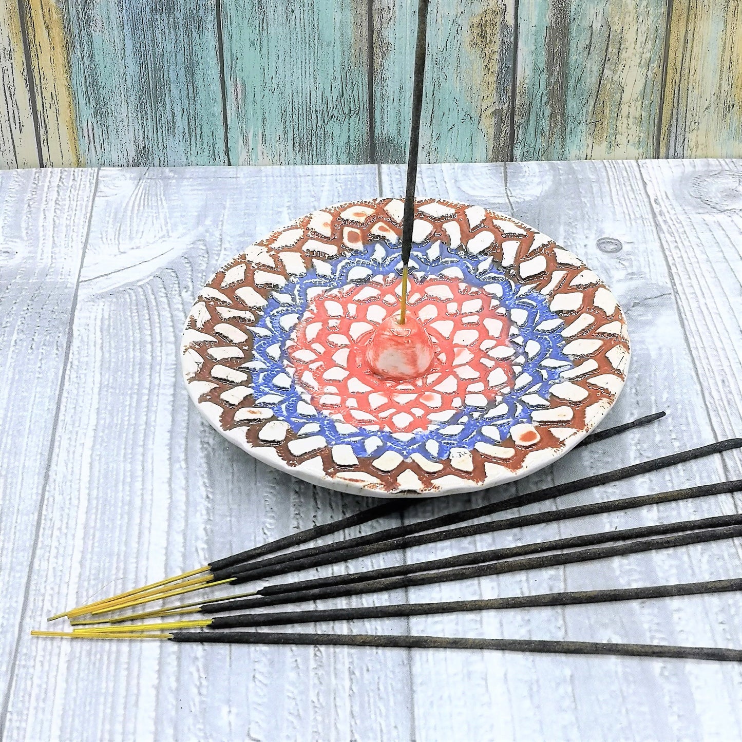 Handmade Ceramic Incense Burner, Incense Stick Holder, Best Friend Gift Ready To Ship, Clay Incense Holder, Mom Birthday Gift From Daughter - Ceramica Ana Rafael