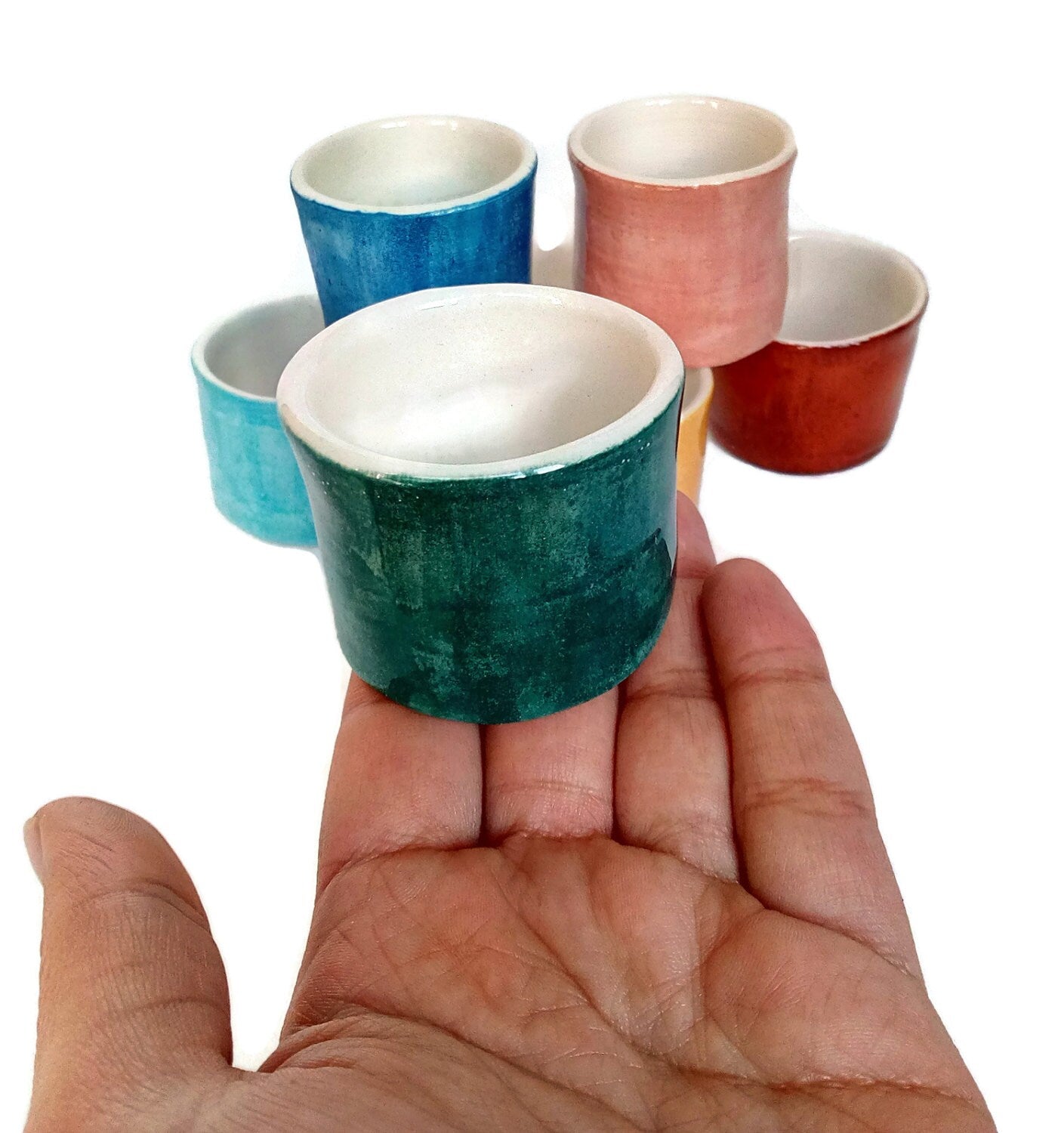 handmade espresso cup ceramic, pottery shot glass, cute gift for mom, coffee lover gift for women, stocking stuffers for women, best sellers - Ceramica Ana Rafael