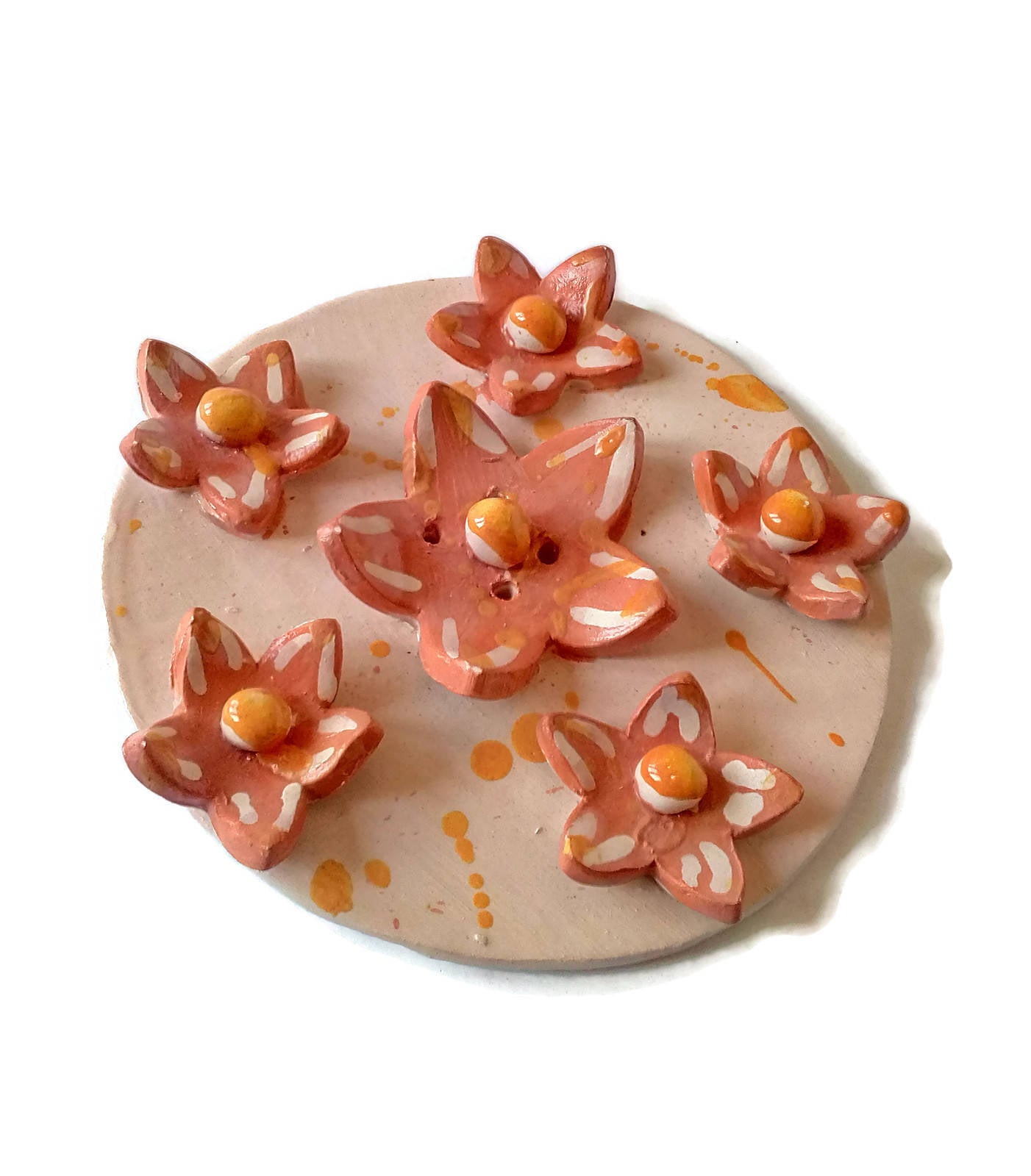HANDMADE CERAMIC BUTTON Wall Decor For Craft Or Sewing Room Decor, Best Gifts For Her On Mothers Day - Ceramica Ana Rafael