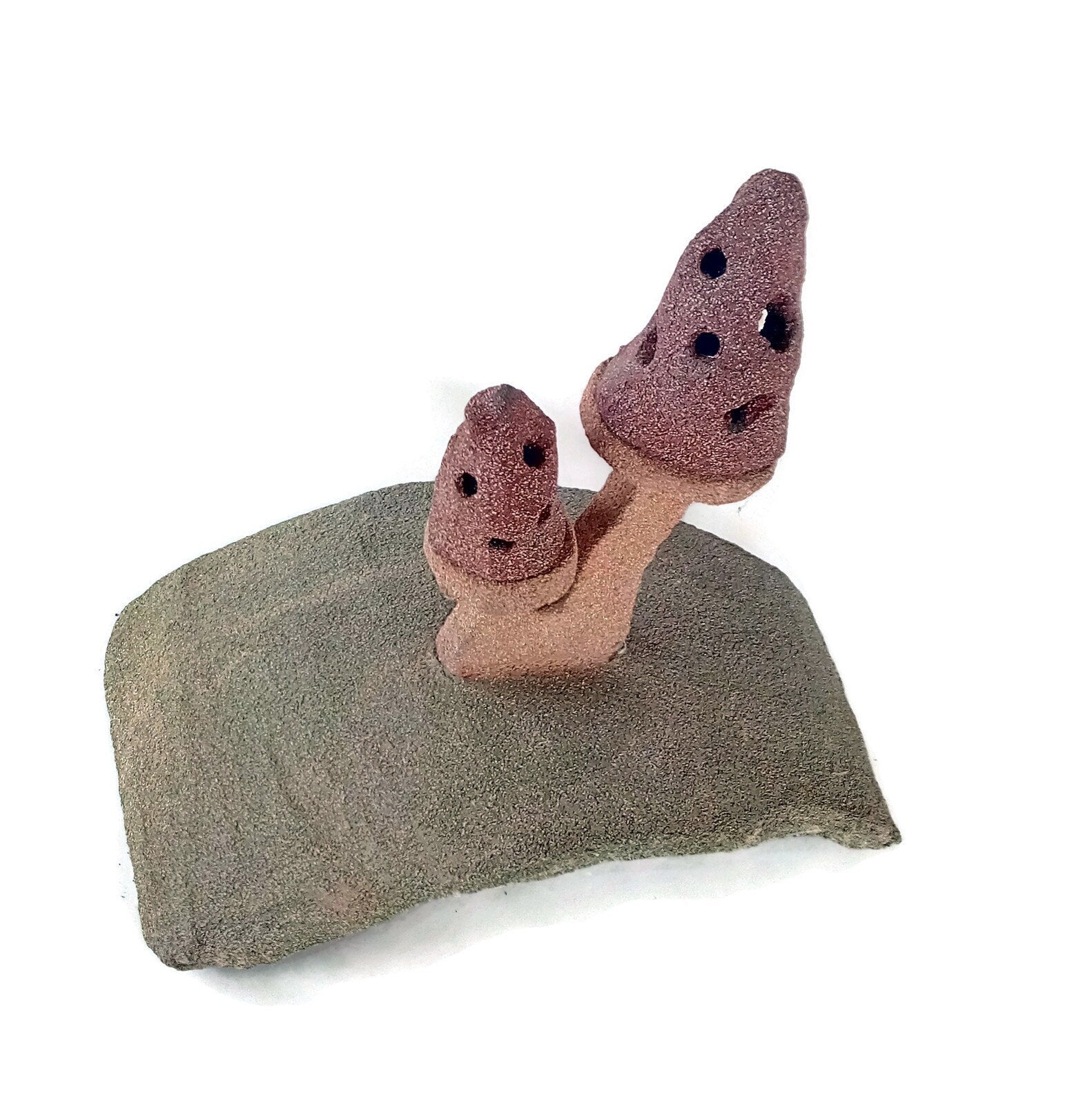 handmade ceramic mushroom sculpture, office desk accessories for men, Best Gifts For Him, mushroom lovers gift, abstract sculpture weird - Ceramica Ana Rafael