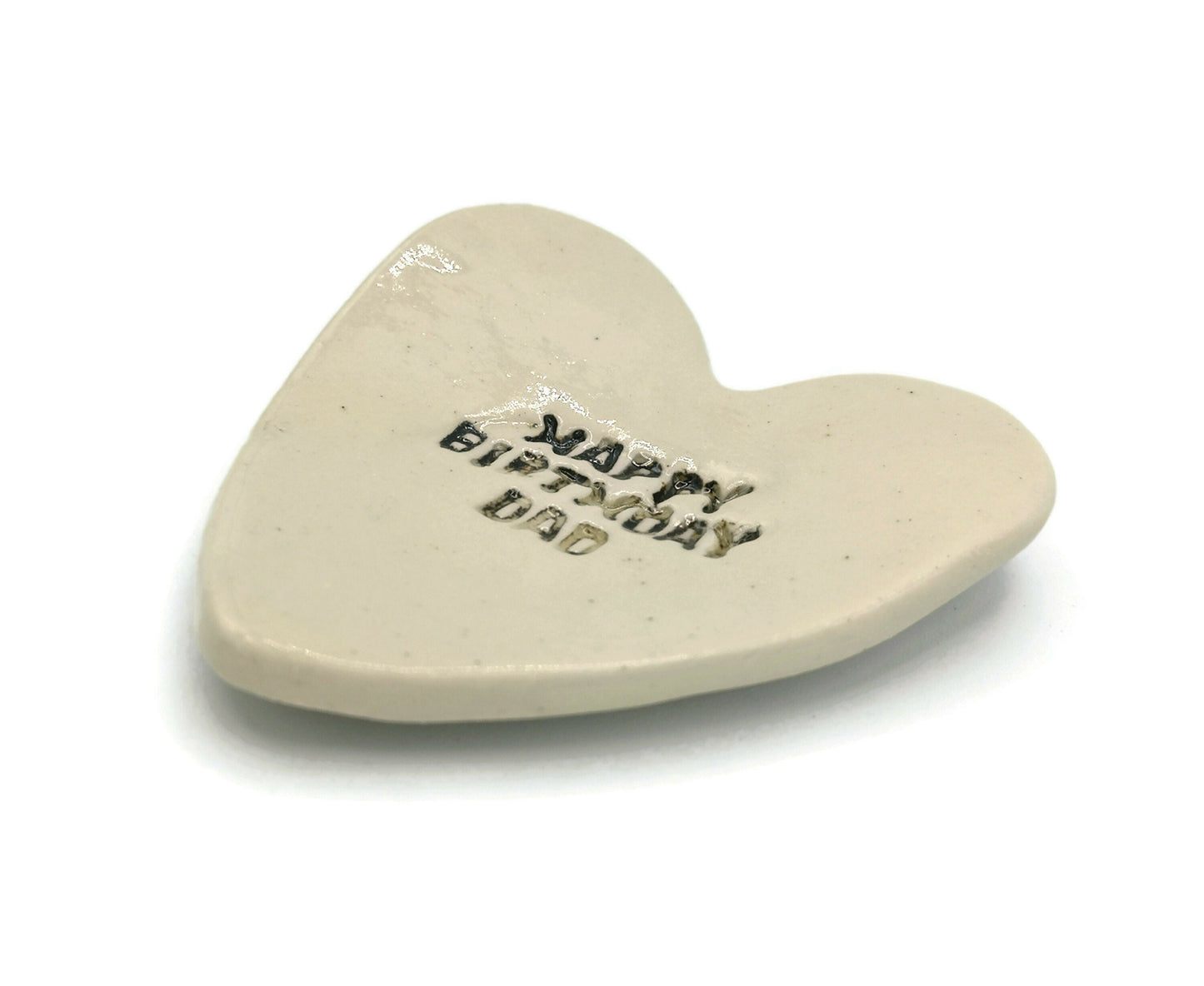 Handmade Ceramic Ring Holder Heart Shaped, Clay Trinket Dish, Step Dad Gift From Son, Ring Dish Trending Now, Best Seller Dad Birthday Gift - Ceramica Ana Rafael