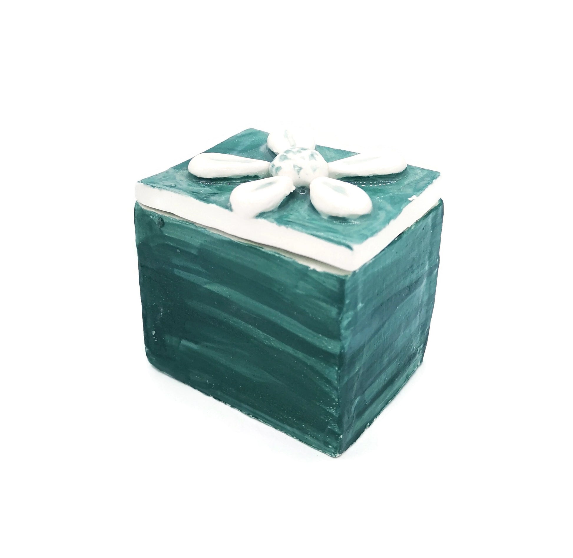 TRINKET BOX, CERAMIC Box, Custom Jewelry Box With Lid, Keepsake Box Mothers Day Gifts For Women Who Has Everything, Small Decorative Box - Ceramica Ana Rafael
