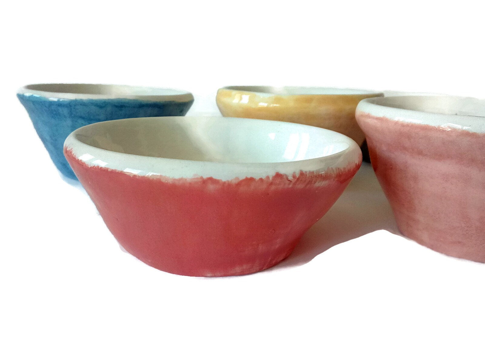 SMALL CERAMIC BOWL Set, Unique Set Of 6 Sauces Bowls, Serving Bowl, Decorative Bowl Gift For Mom, Housewarming Gift First Home - Ceramica Ana Rafael