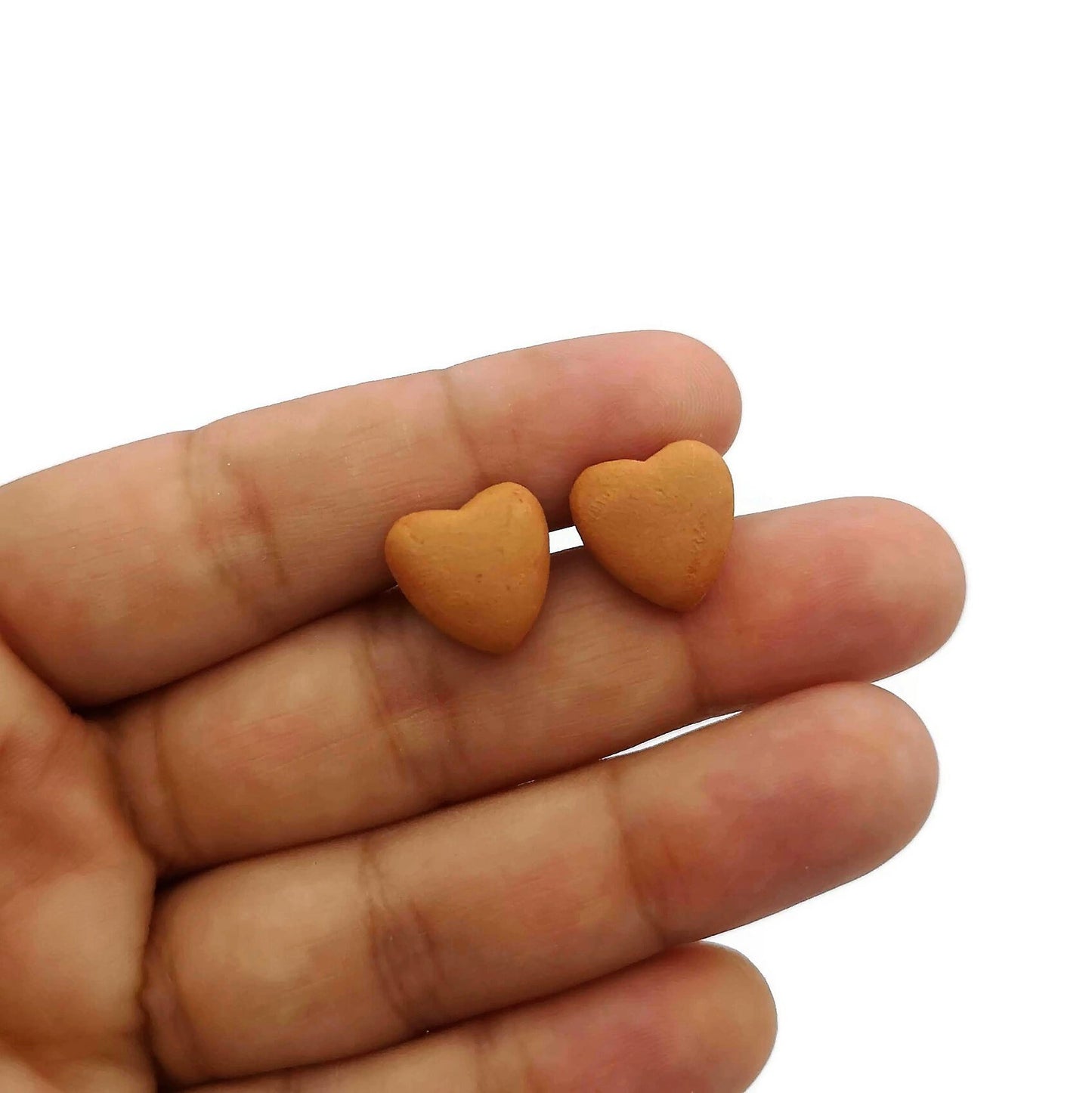 Heart Stud Earrings For Women, Minimalist Novelty Cute Stud Earrings Dainty, Best Gifts For Her, Unique Valentines Day Gift For Girlfriend - Ceramica Ana Rafael
