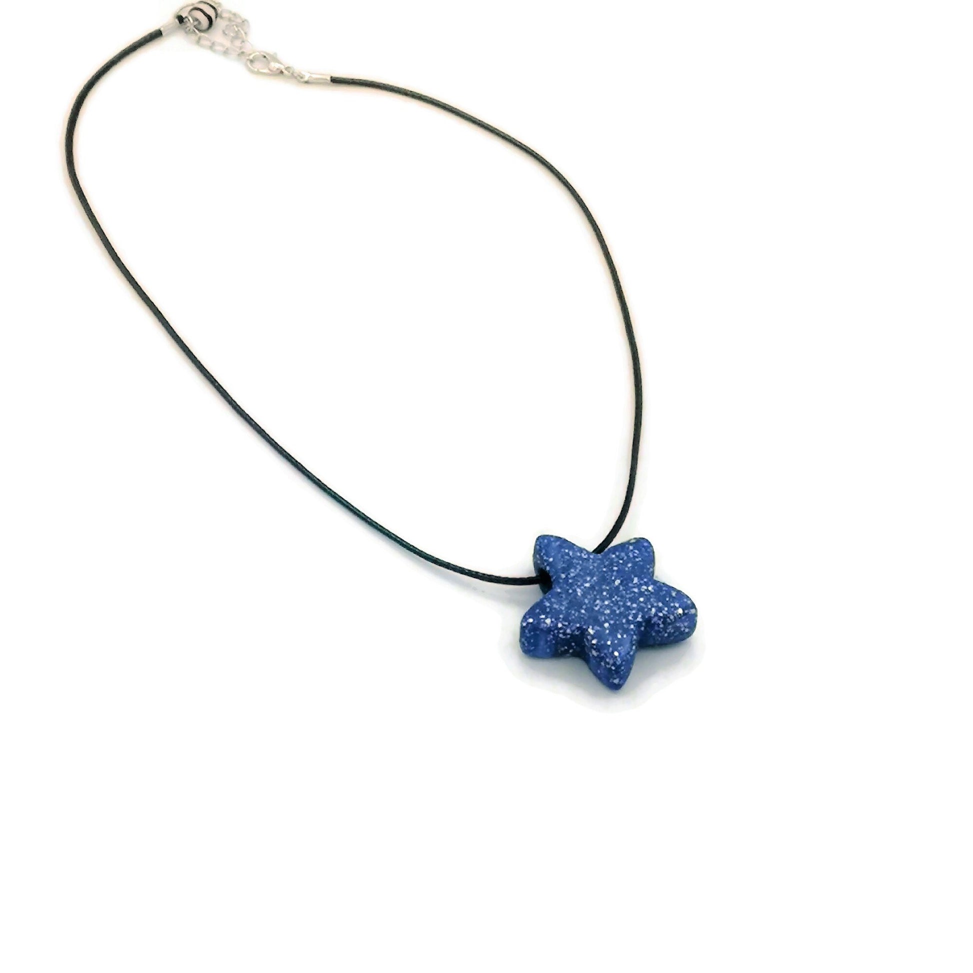EVERYDAY NECKLACE PENDANT, Statement Star Necklace Boho Clay Necklace, Best Pendant Necklace For Her, Cute Mother Day Gift From Daughter - Ceramica Ana Rafael
