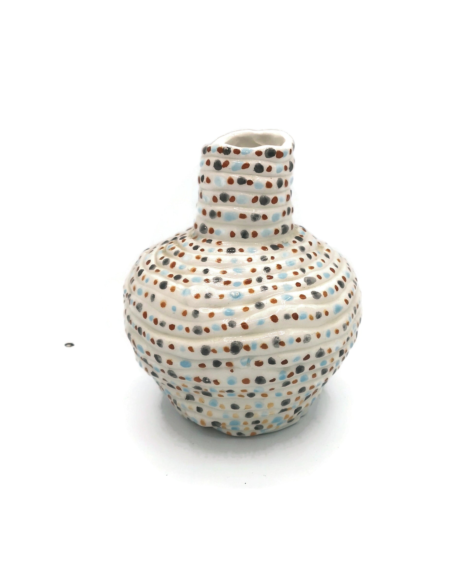 MODERN CERAMIC VASE, Flower Vase, Handmade White Ceramic Bud Vase For Flowers, Decorative Vase Housewarming Gift First Home - Ceramica Ana Rafael