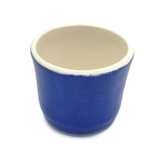 Pottery Espresso Cup, Handmade Small Ceramic Mug, Reusable Royal Blue Espresso Cup, Novelty Unique Coffee Coffee Lovers Gift For Him - Ceramica Ana Rafael