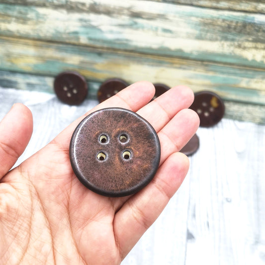extra large buttons hippie, ceramic buttons for sewing, decorative buttons for purses, novelty buttons for jacket, best sellers 2023 - Ceramica Ana Rafael