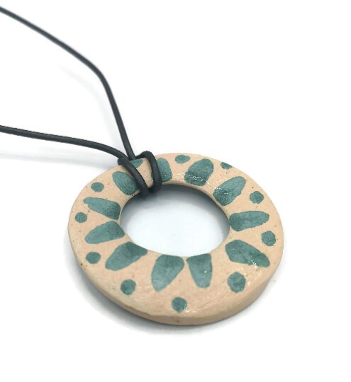 Clay Charms, Large Pendant, Strange And Unusual Handmade Ceramic Jewelry Making Pendant Necklace, Best Sellers Statement Necklace Pendant - Ceramica Ana Rafael