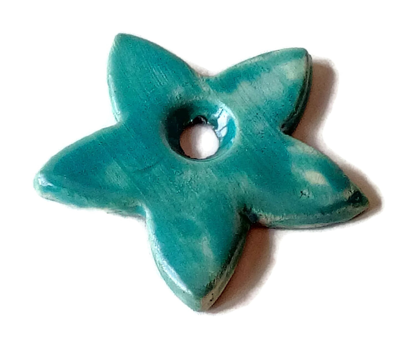 Unique Clay Charms For Unique Jewelry Making, Abstract Handmade Ceramic, Cool Random Large Star Pendant Necklace - Ceramica Ana Rafael