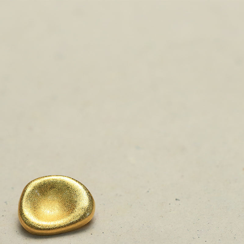 Large Metal Alloy Shank Buttons - Gold or Silver, Unique Organic Shape | Sold in Packs of 1 or 6