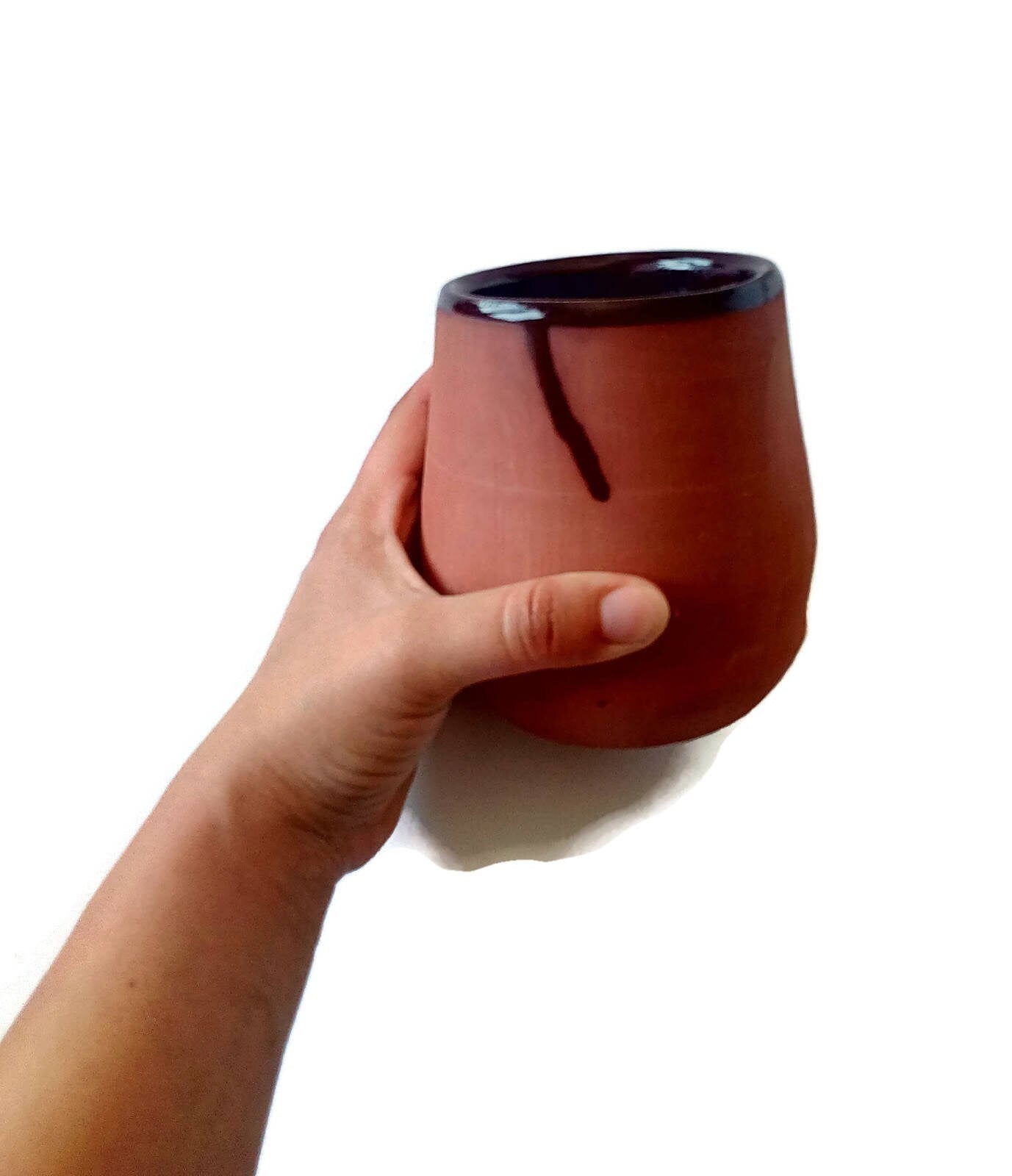 CERAMIC UTENSIL HOLDER, House Warming Gifts, Modern Terracotta Ceramic Large Utensil Kitchen Holder Vase, Custom Utensil Organizer - Ceramica Ana Rafael
