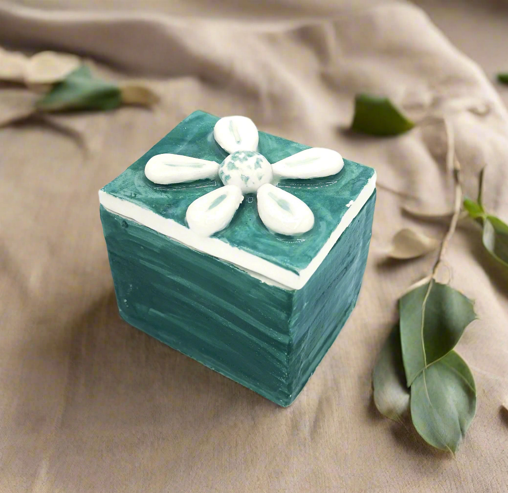 TRINKET BOX, Caja CERÁMICA, Joyero personalizado con tapa, Caja de recuerdos Regalos del Día de las Madres para mujeres que lo tienen todo, Caja decorativa pequeña