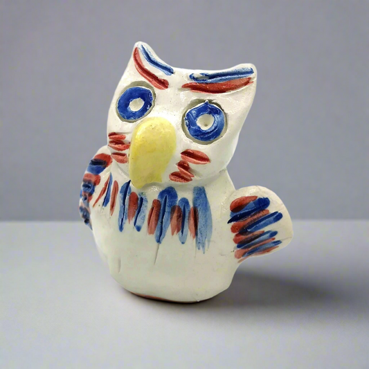 🦉 Ceramic Sculpture for Table - Cute Owl Figurine Modern Clay Sculpture 🎓